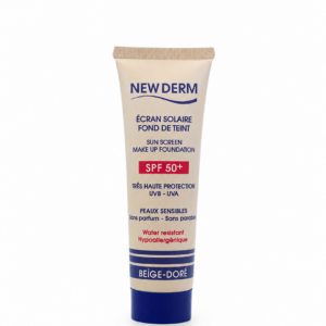 NEW DERM Crème solaire SPF50+ Beige Doré
