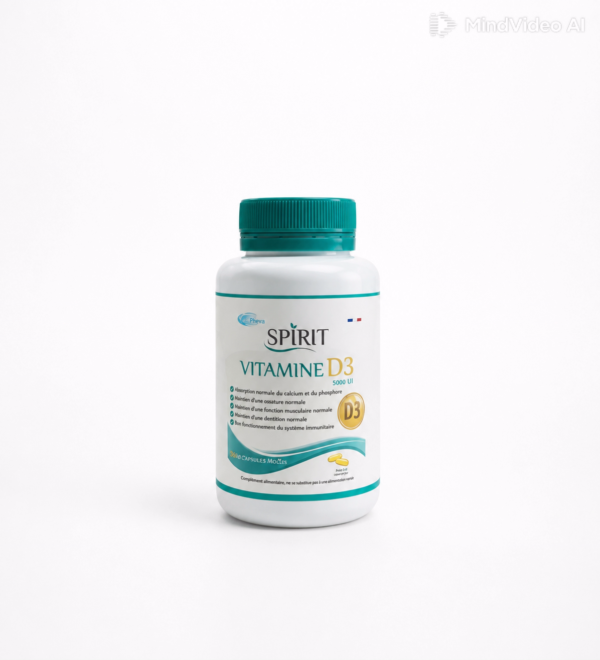 Spirit Vitamine D3 60 Capsules