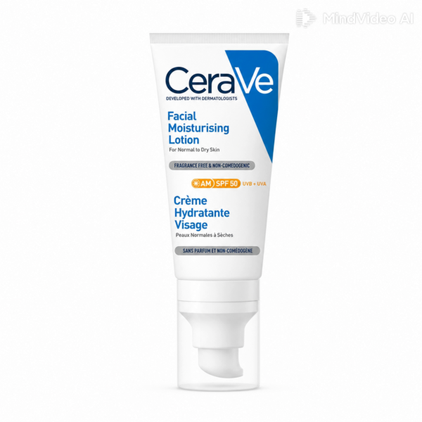 CeraVe Crème hydratante visage SPF50 Peaux Normales à Sèches | 52ml