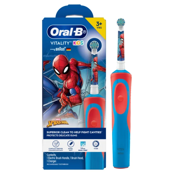 Oral-B - Brosse A Dents Rechargeable kids Spiderman +3ans