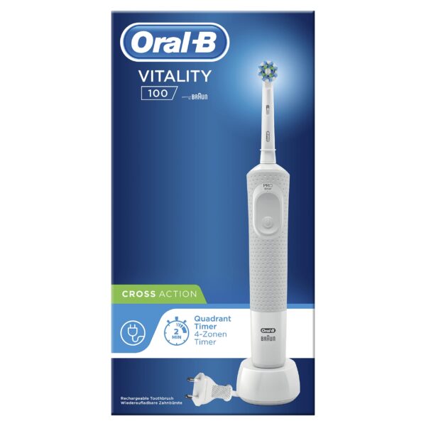 Brosse à Dents Électrique - Oral-B - Vitality - Technologie 2D - 3 Modes de Brossage - Rechargeable