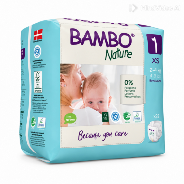 Bambo Nature couches , 1XS 2-4kg/22un