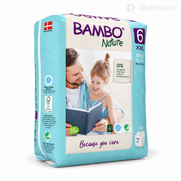 Bambo Nature 6, couches XXL +16kg/40un