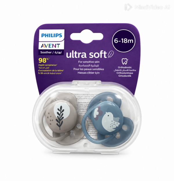 AVENT - Sucette Ultra Soft 6-18Mois
